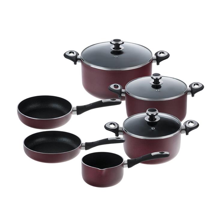 سرویس پخت و پز 9 پارچه زرساب مدل GT7570G Zarsab GT7570G Cookware Set 9 Peices